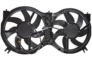 AUTO SHACK AutoShack FA86335 Radiator Dual Cooling Fan Assembly with Controller Replacement for 2013 2014 2015 2016 Nissan Pathfinder 2013 INFINITI JX35 2014-2016 QX60 2.5L 3.5L V6 4WD AWD FWD