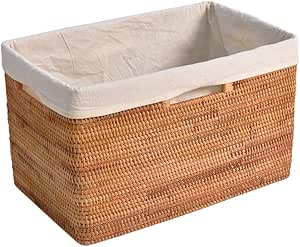 RSNZH Cestas de Almacenamiento de Mimbre, Cajas de Almacenamiento para