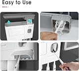 ihave Toothbrush Holder with Dispenser & Storage Tray - 2 Cups view 7