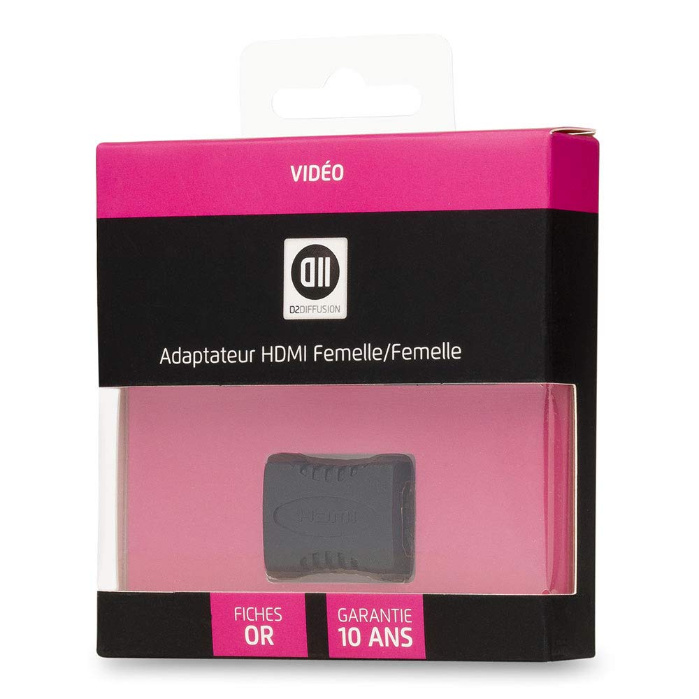 D2 Diffusion D2ADPHDMIFF HDMI Adapter Female/Female Black