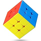 CFMOUR 3x3 Speed Cube, Stickerless Magic Cube, Moyu Meilong 3C, Puzzle Toy | Fast Smooth Turning, Durable, Brain Teaser, Sensory Toy, Fidget Toy for Kids Adults, Portable, Classic Travel Game
