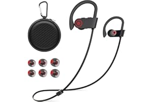 JOYWISE Bluetooth Wireless Headphones 16H Playtime Earbuds with Mic Stereo in-Ear Earphones, IPX7 Waterproof Sports Sound Isolation Headsets for Running, Gym, Workout