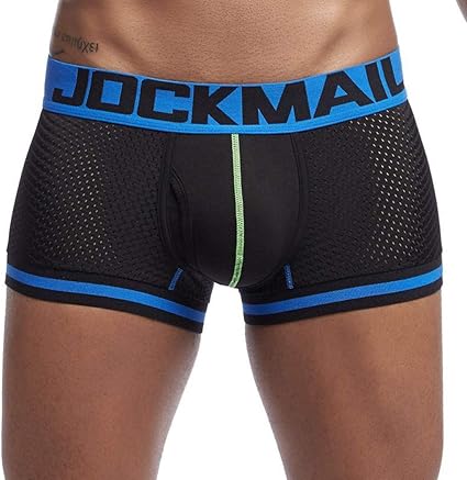 Ropa Interior De Hombre Boxer Bragas De Malla Transpirable Confort Ropa Interior De Hombre U Convex Sex Pants S-XXL (Color : Black-XXL): Amazon.es: Coche y moto