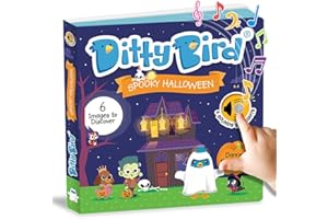 DITTY BIRD Musical Books for Toddlers | Spooky Halloween Sound Board Books for Toddlers 1-3 | Sensory Book for Nursery | Interactive Toddler Books for | Sturdy Baby Sound Book