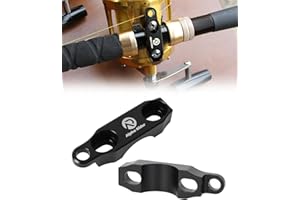 ALPHA RIDER Fishing Reel Rod Clamp Fishing Reels Parts for Penn 20 30 50 70 International V VI Series Reel Rod Clamp Mount Anodized Aluminum Alloy (No Bolts or Screws)