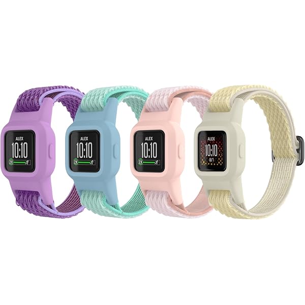 Ruentech Cinturino Di Ricambio Per Garmin Vivofit Jr 2, Jr E Vivofit 3 (Taglia Piccola, Colore 3-C) - Morbido Silicone Per Bambini - 2