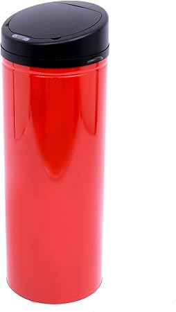 Poubelle Automatique Cuisine Bureau Capteuren Acier Inoxydable 50l Rouge Neuf 39 Amazon Fr Cuisine Maison