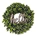 KU-DaYi Hello Cutout Wood Sign Home Décor Wall Art Decor Rustic Farmhouse Front Door Sign 12 Inch Long