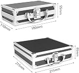 JoyFan YB001 Mini Portable Aluminum Craft Travel Tool Box Black 180x110x55mm view 6