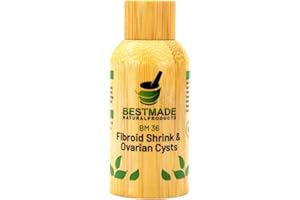 BESTMADE NATURALPRODUCTS.COM Fibroid Shrink & Ovarian Cysts BM36 - Helps Shrink Fibroids and Ovarian Cysts, Balance Estrogen Levels and Prevent Regrowth, Support for Menstrual Pain and Painful Intercourse, 30 mL Drops | Bestmade