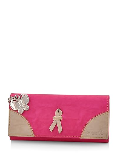 Butterflies Womens Wallet (Pink) (BNS 2358PK)