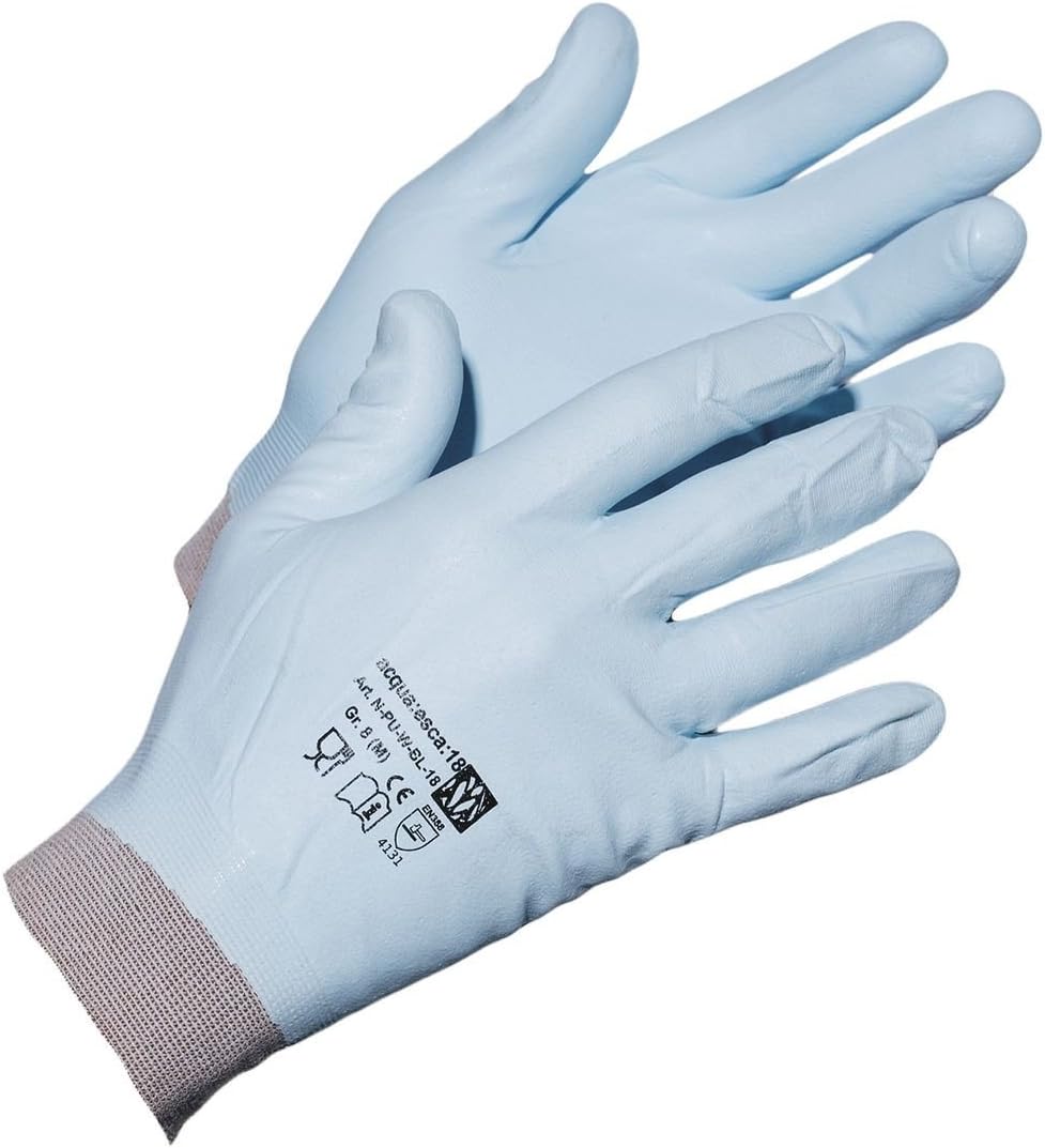 JAH Lightweight Cotton Gloves - fine Tactile Feel for Quality Control Assembly & Packaging, White, 10