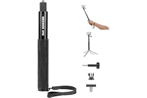 NEEWER Extension Rod Kit Compatible with DJI OSMO Action 5 Pro 4 3 GoPro Insta360 AKASO, 27.8" Invisible Selfie Stick, Action
