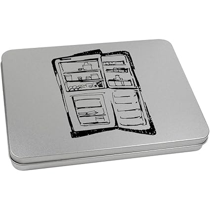 Azeeda 220mm x 160mm Nevera Abierta Caja de Almacenamiento ...