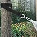 SONGMICS Set of 2 Hammock Tree Straps with Carabiners Wide Heavy-duty Easy Suspension Black UGDC205