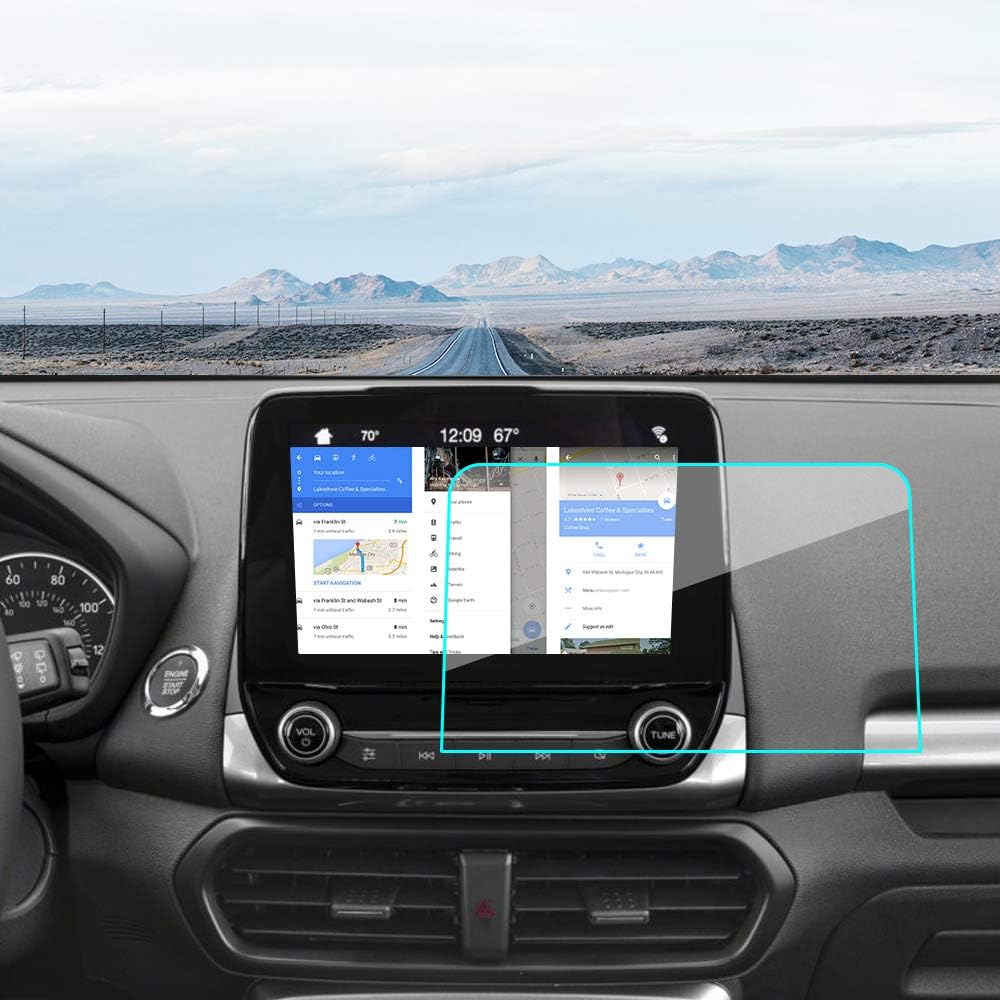 MBSIX Tempered Glass Screen Protector Compatiple with 2020 Ecosport
