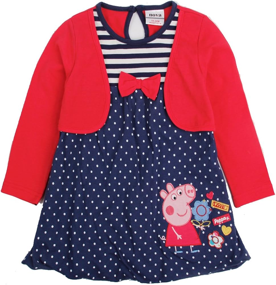 Peppa Pig Party Dress Printed Lovely Cartoon Animal
