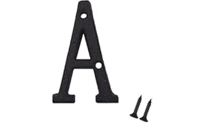 YICC 3 Inch House Letters, Cast Iron Mailbox Letter/Home Address Letter, Letter A