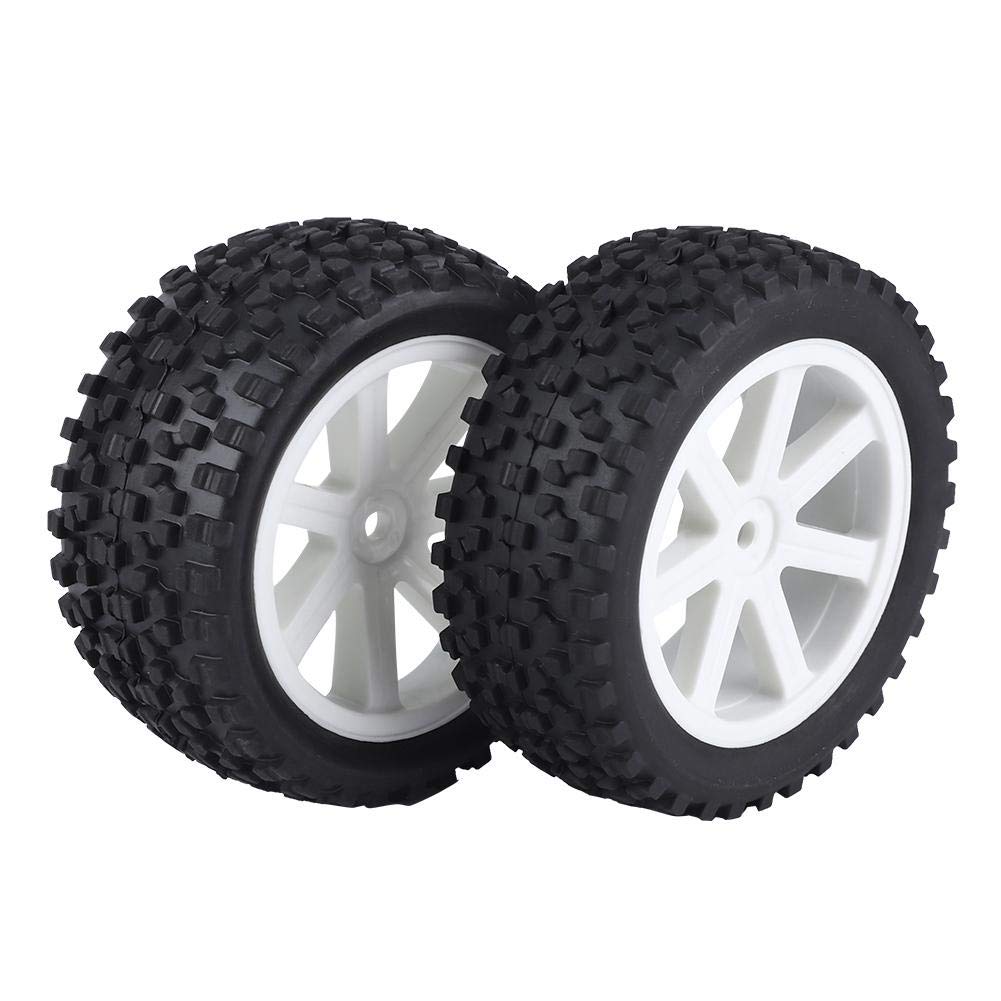 1/10 Crawler Car Tire, 4 Pcs Nylon Wheel Tire Replacement Parts for 1/10 Car(White