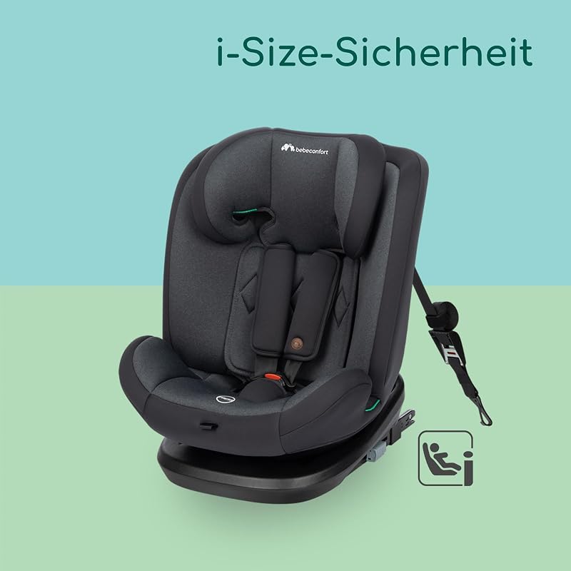 EverFix i-Size ISOFIX Kindersitz, 76–150 cm, Tinted Black
