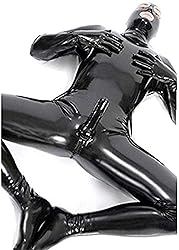 Men's Sexy Chastity Zentai Leather Straitjacket