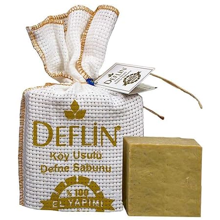 Natur Seife%100 Natur Lorbeer Seife 50% Olivenöl 50% Lorbeeröl ca. 150 Gramm – Veganes Naturprodukt – Detox – Handgemacht - D