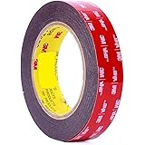 3m 1" (25mm) X 9 Ft VHB Double Sided Foam Adhesive Tape 5952 Grey Automotive Mounting Very High Bond Strong Industrial Grade