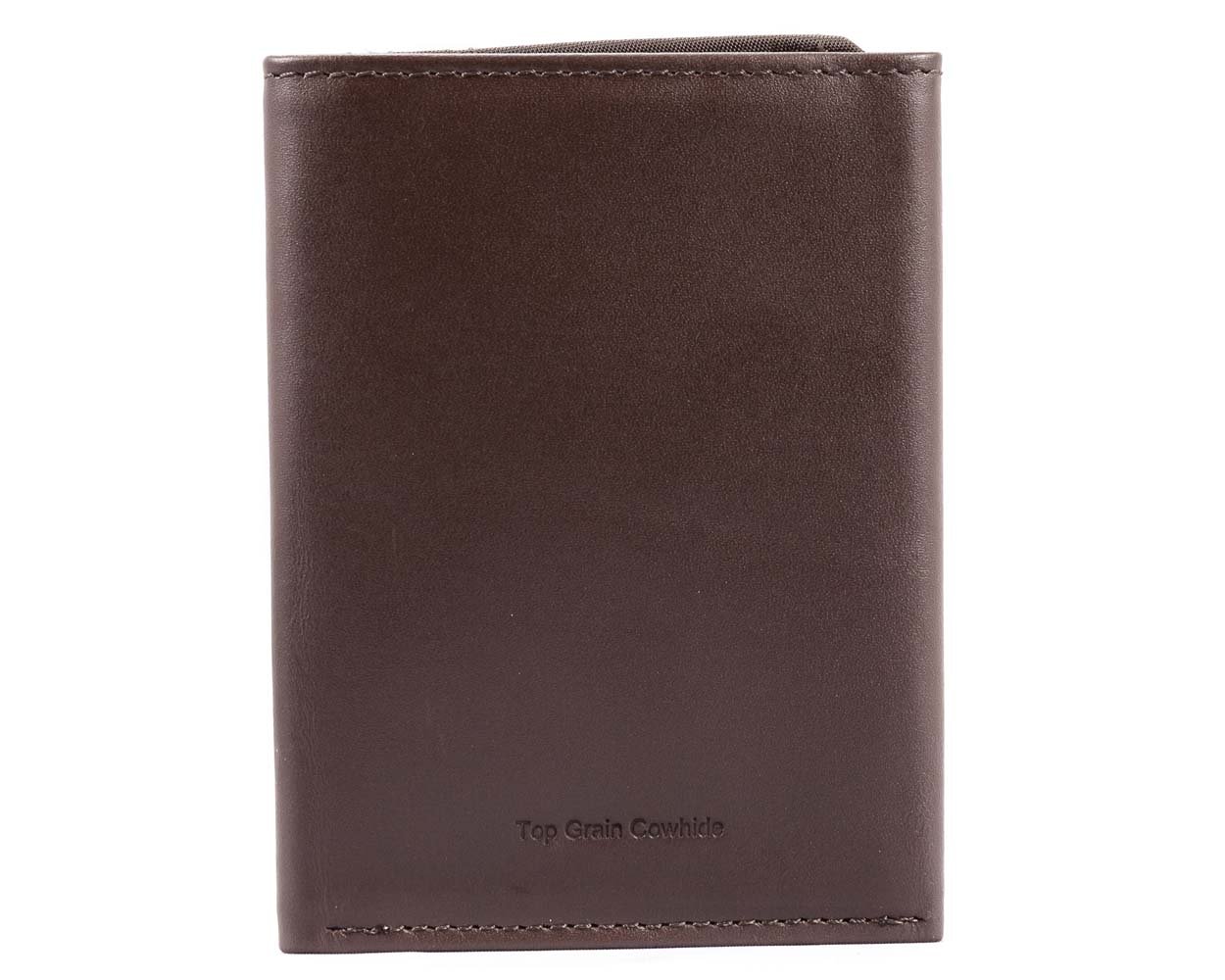 Big Skinny Men's Tri-Fold Leather Slim Wallet, Holds Up to 25 Cards