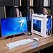 Desktop Computer Case Power Supply Reset HDD Button Switch with Dual USB Ports & Audio Jack