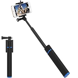 SABRENT Bluetooth Selfie Stick with Built in