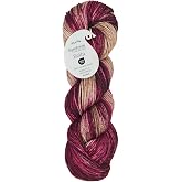 KnitPro Symfonie Worsted Weight Merino Wool Yarn, 100g, Cafe Rose | 100% Extrafine Merino, 180yds, OEKO-TEX Certified, Hand-dyed, Superwash, Colorfast, #4 Yarn Skein for Knitting &amp; Crochet