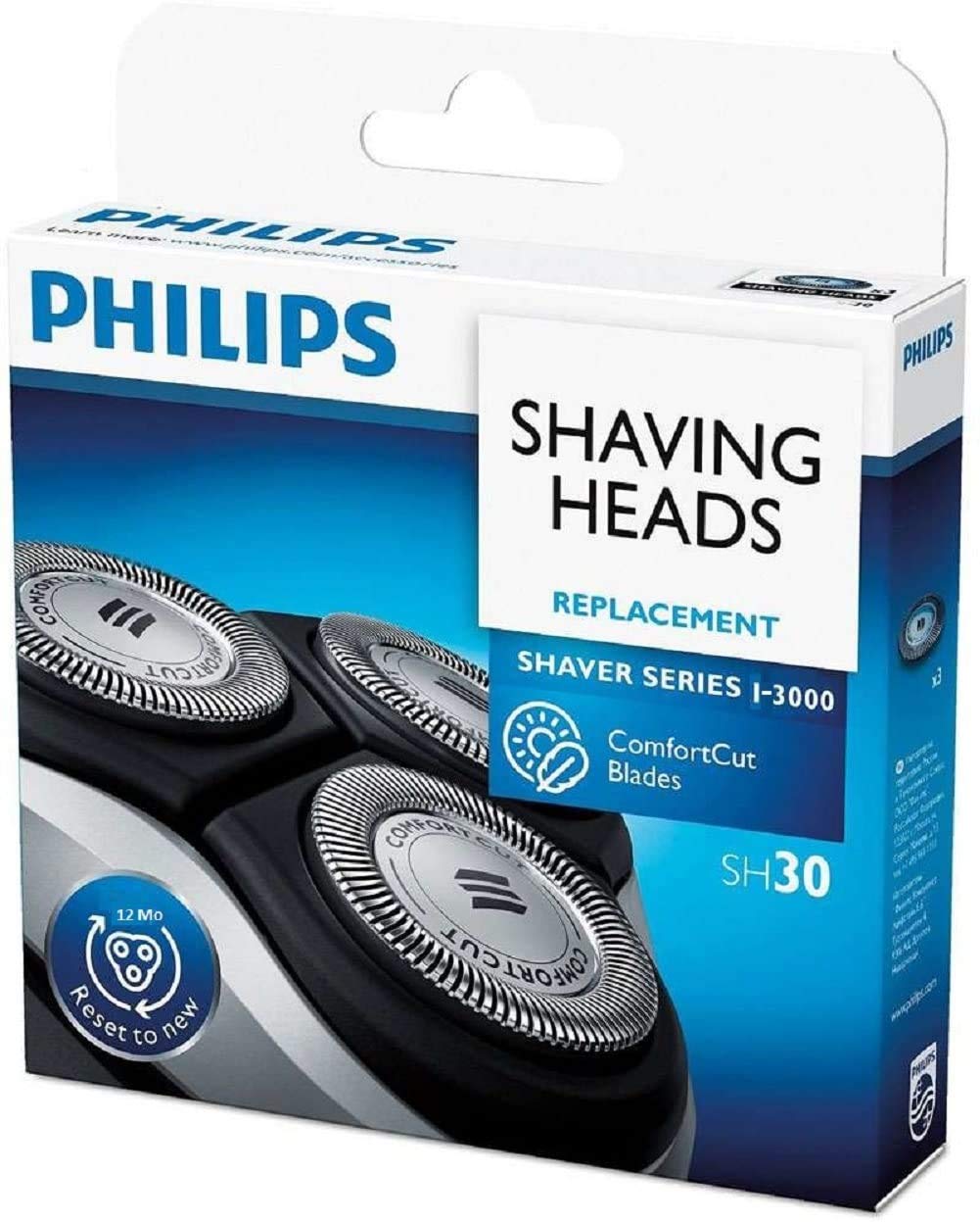 Philips Shaving Heads SH30 For series 1000-2000 -3000 Original OEM part (count 3)