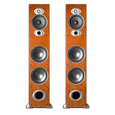 Altavoces de pie de alto rendimiento Polk Audio RTiA7 - Par (cereza)