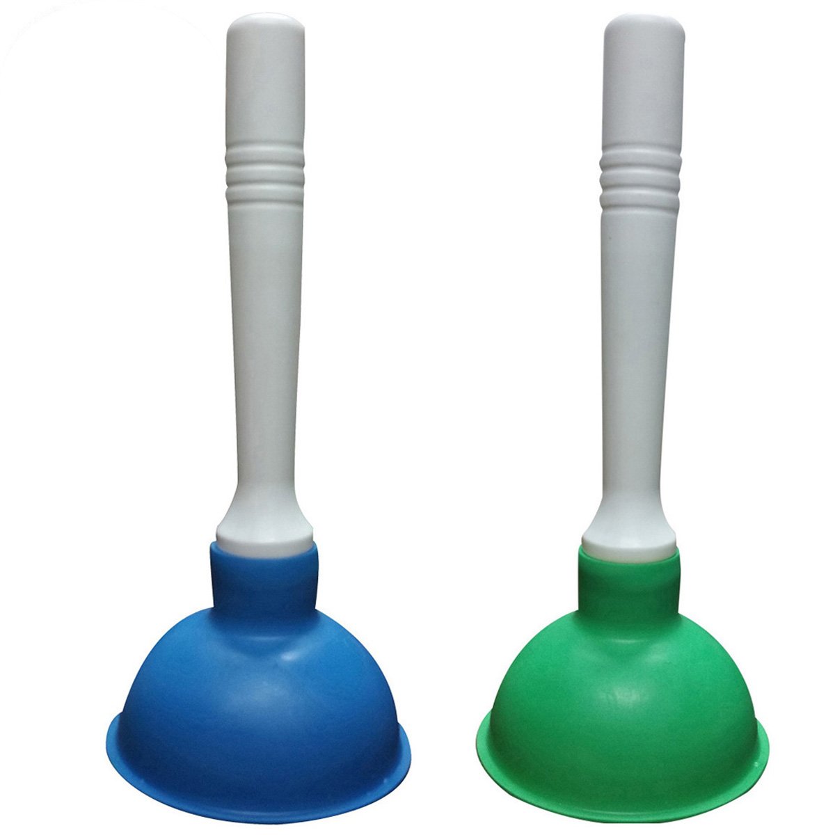 Condello Casa Small Plunger Pump Liquid Plumber Clog Remover Cleaner Unclogger Tool for Toilet,Kitchen Sink Drain,Bathroom Shower Tub With Portable 4 Inch Cup and 9 Inch Handle (Blue+Green)