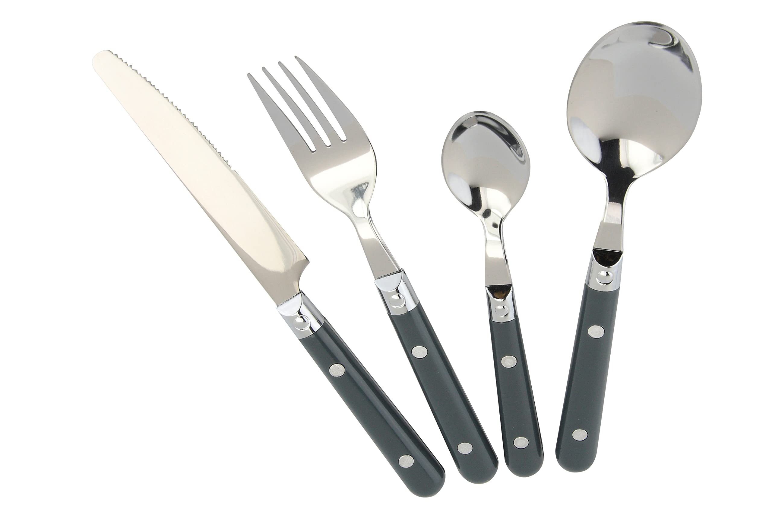 APOLLO SS Cutlery Set 16pc BistroGREY