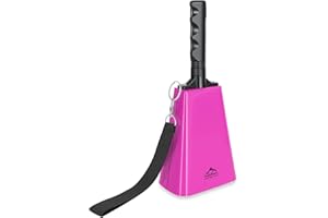 EASTROCK Cow Bell, Cow Bells Noise Makers, Cheering Cowbells for Sporting Events，Cowbell with Handle for Football Games, Graduation, school, Farm 10 Inch