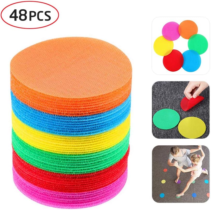 Carpet Spot Markers, Sport Spot Circles Carpet Markers for Classroom