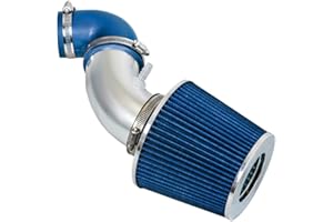 Rtunes Racing Short Ram Air Intake Kit + Filter Combo Compatible For 06-08 Honda Fit 1.5L (Blue)
