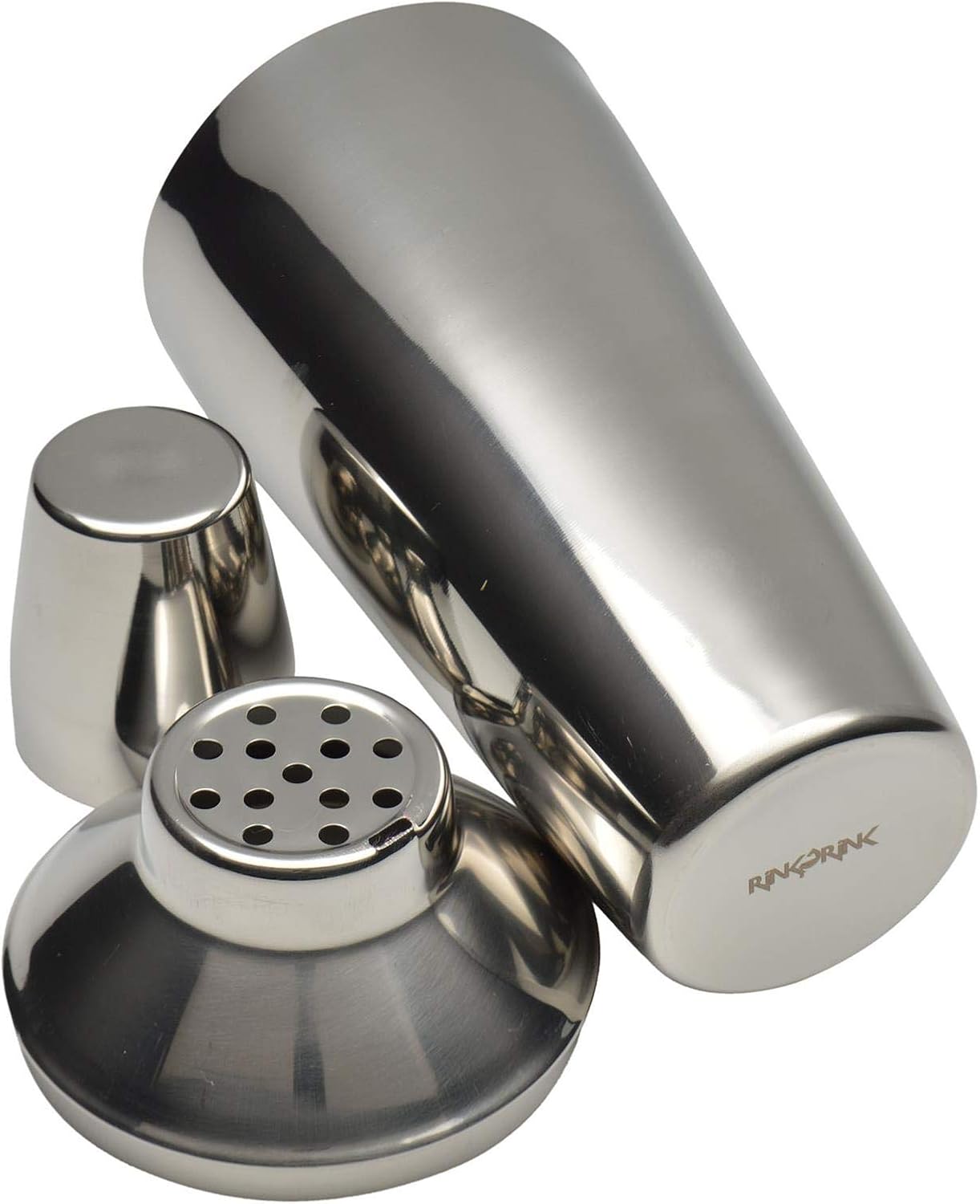 Rink Drink Manhattan Cocktail Shaker Mit Eingearbeitetem Sieb 3 Teilig Edelstahl 800 Ml Amazon De Kuche Haushalt