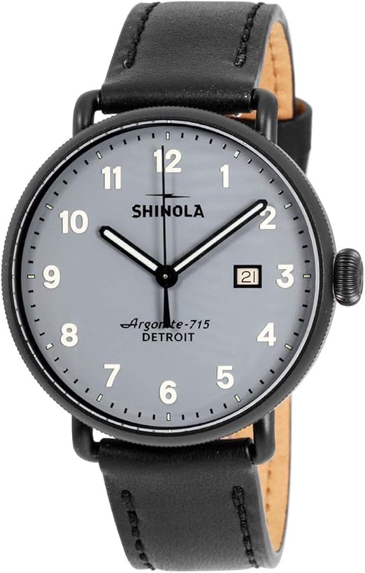shinola men's canfield's black dial watch