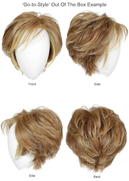 RAQUEL WELCH GO TO STYLE VERSATILE FLATTERING SHORT SHAG WIG BY HAIRUWEAR, AVERAGE CAP, RL14/22 PALE GOLD WHEAT