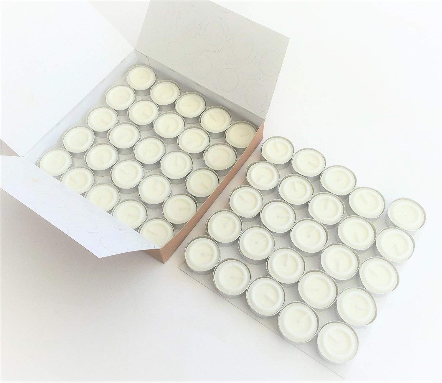 Heaven Scent Tealights Natural Unscented Tea Light Candles (Pack of 50)