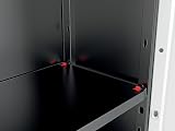 Keter Stilo Plastic Cabinet Charcoal 68 x 39 x 173 cm with 4 Shelves view 7