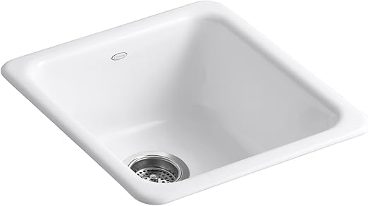 Kohler K 6584 0 Iron Tones Self Rimming Undercounter Kitchen Sink