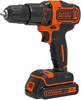 BLACK+DECKER 18V Cordless 2-Gear Hammer Drill Kit with Kitbox and 1.5Ah Battery view 3
