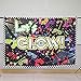 Allenjoy 7x5ft Fabric Let's Glow in The Dark Theme Backdrop Decorations for Neon Birthday Party Supplies Teen Tween Doodle Disco Sleepover Table Decor Banner Background Children Photo Booth