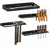 XINWXSS Wall Mount Screwdriver Organizer, Plier Organizer, Hammer Rack, Hand Tool Organizer and Storage Rack Wall Mount for Workshop Shed Garage Workbench Home, 4 pack