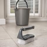 Addis ComfiGrip Floor Scrub Brush with Iron Handle Metallic Graphite 7x16x11 cm view 3