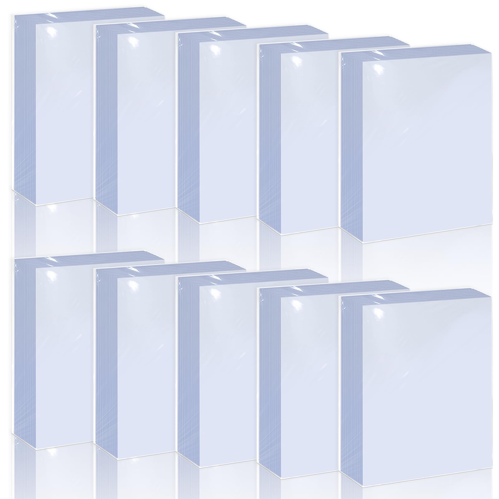 Photo 1 of 1000 Counts Premium Standard Baseball Trading Card Sleeves, Plastic Clear Protector, Soft Perfect Fit for Penny, Football, and Sports Cards