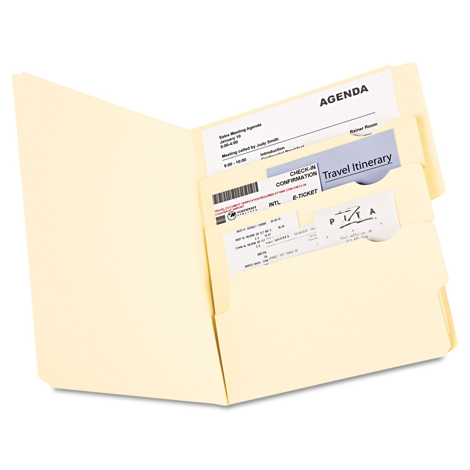 Photo 1 of Pendaflex Divide It Up File Folders, Letter Size, Manila, 24/Pack (10770)